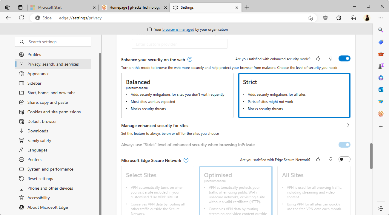 microsoft edge enhanced security mode