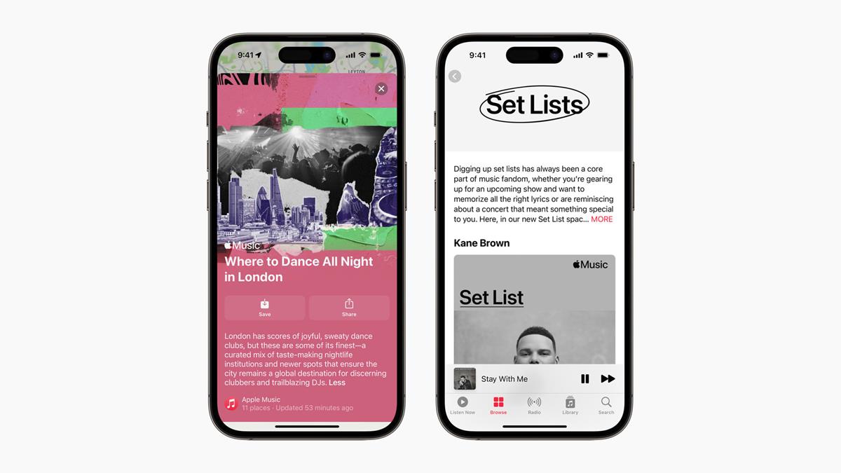 new concert discovery features on Apple Maps and Apple Music