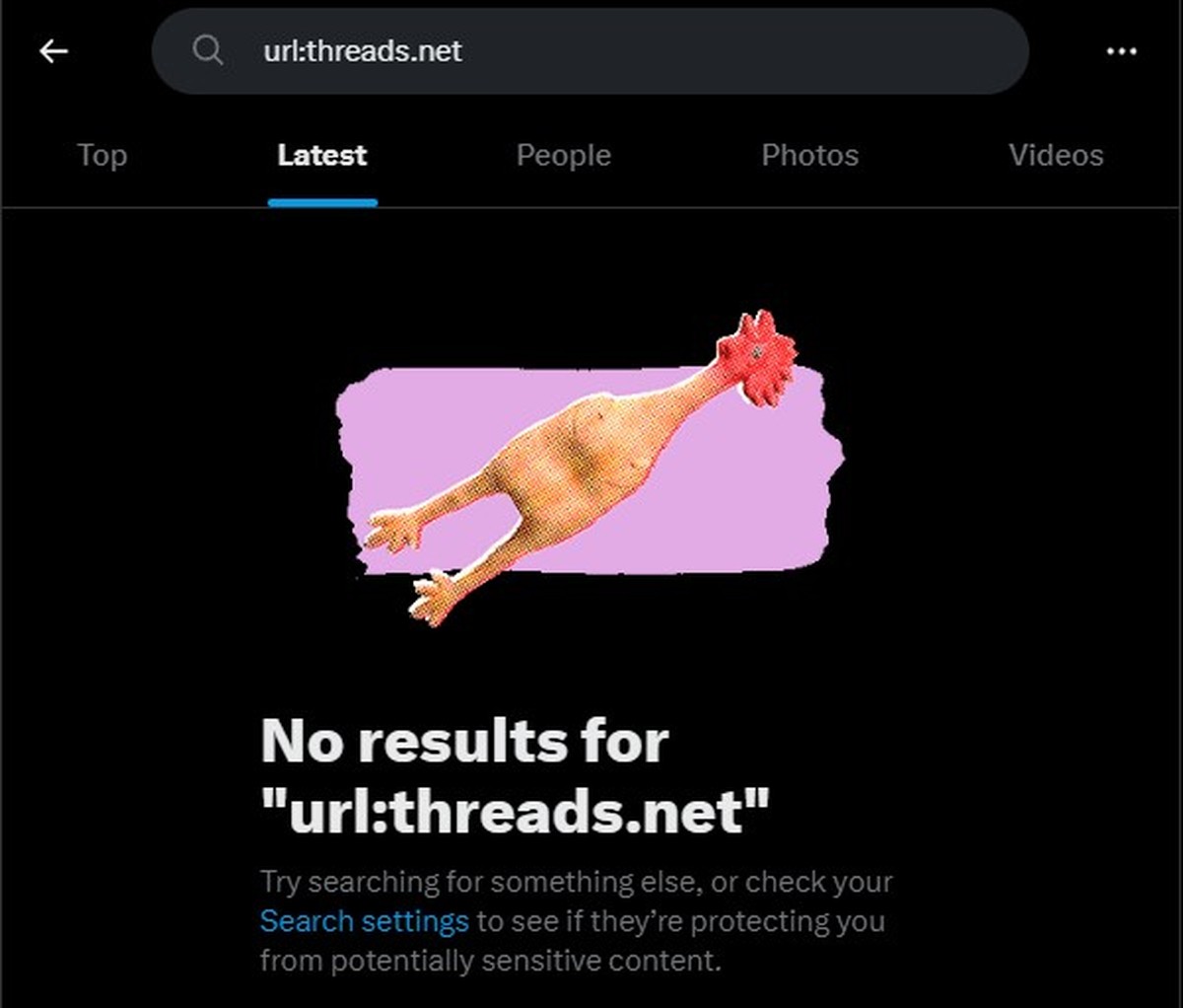 Twitter blocks Threads links