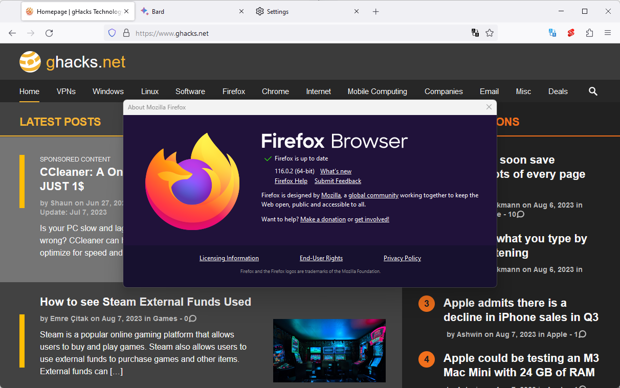 Improve your Steam shopping experience with Enhanced Steam for Firefox -  gHacks Tech News