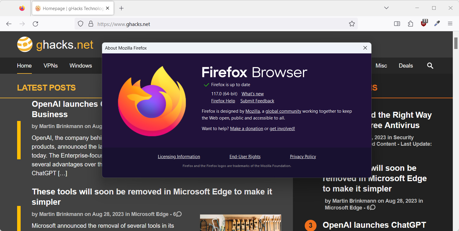 firefox 117