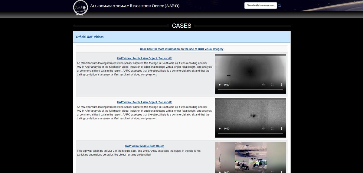 Aaro.mil UFO website