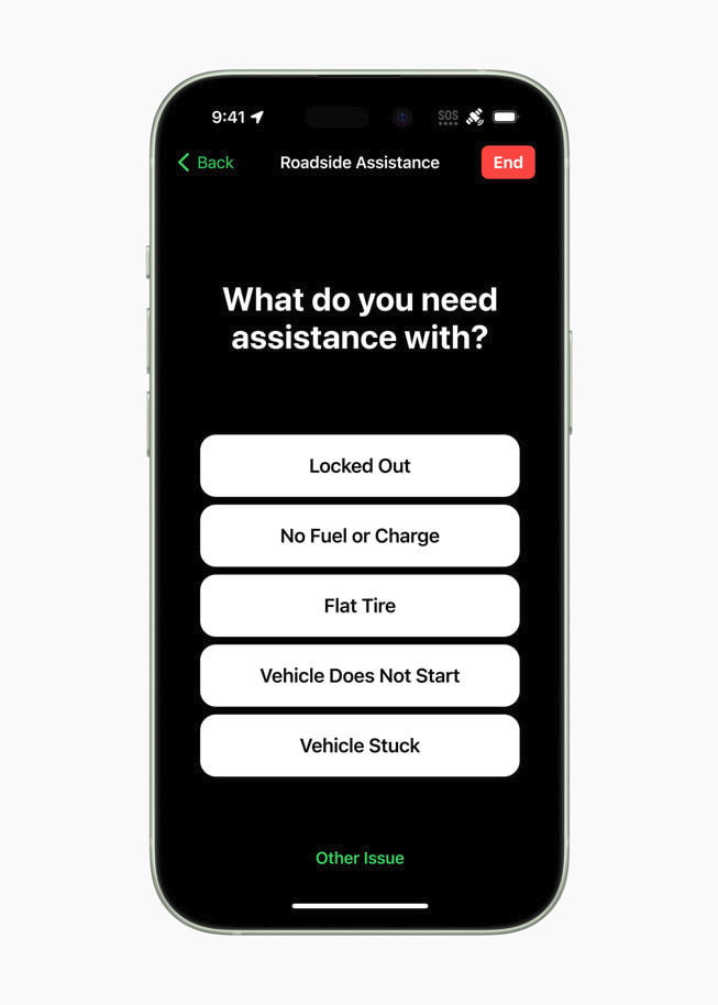 Apple- Phone 15 Roadside Assistance AAA