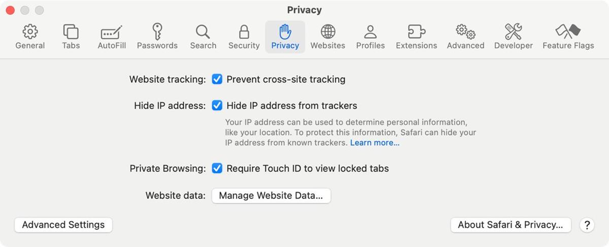 Enhanced Private Browsing in Apple Safari 17