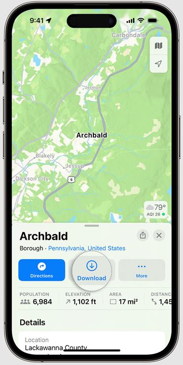 Offline Maps in iOS 17
