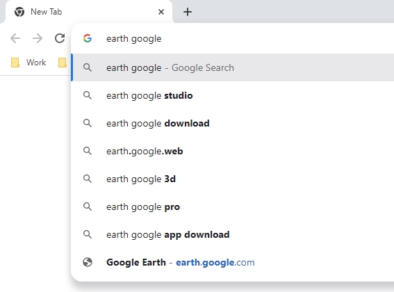 Google chrome address bar Suggestions for popular sites