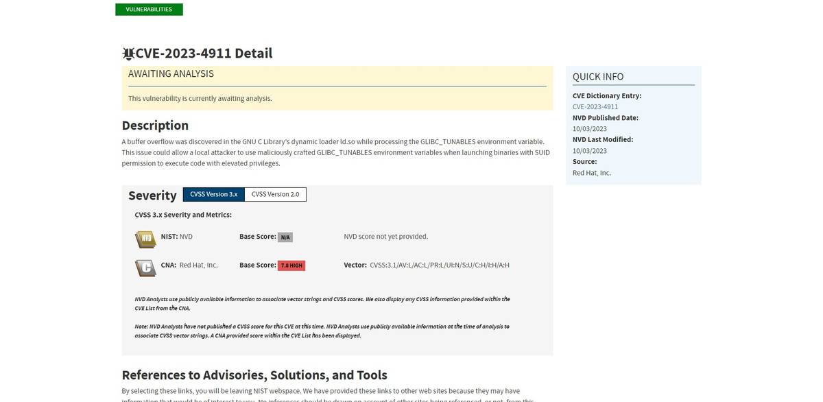 Looney Tunables CVE-2023-4911