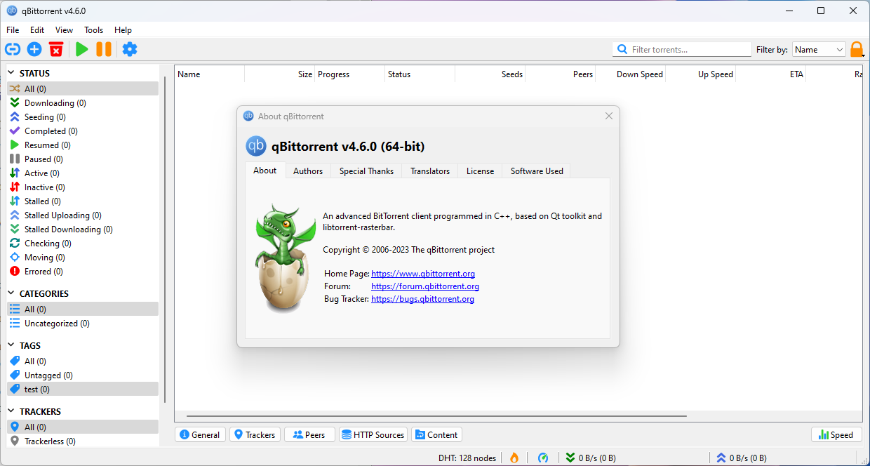 qBittorrent 4.6 launches with I2P support