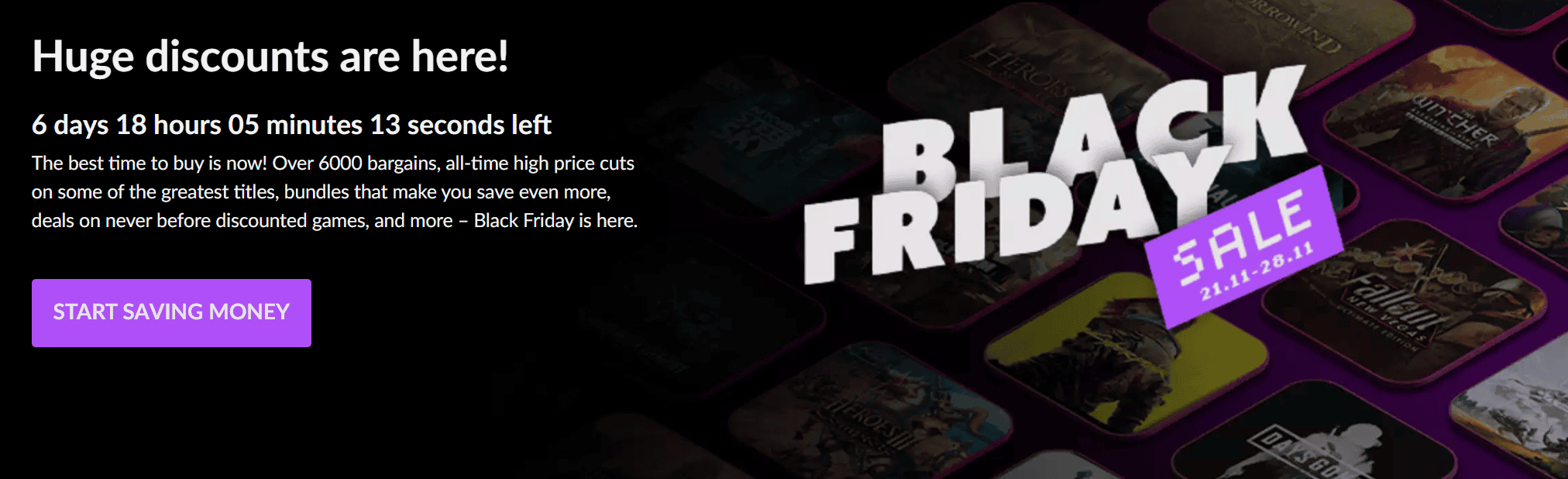 Next Black Friday Sale for Epic Games Store - Epic Games Store