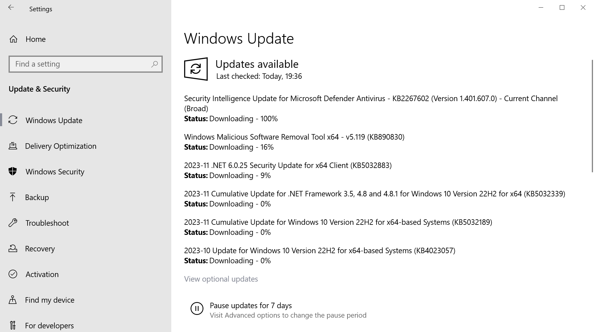 microsoft windows november 2023 security updates