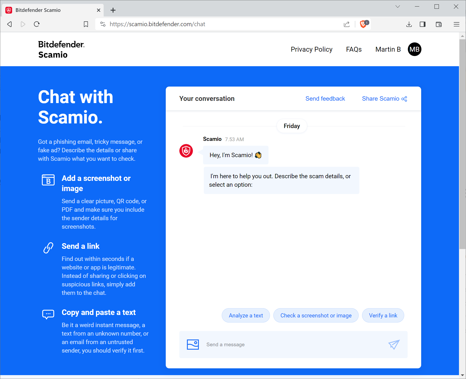 bitdefender scamio