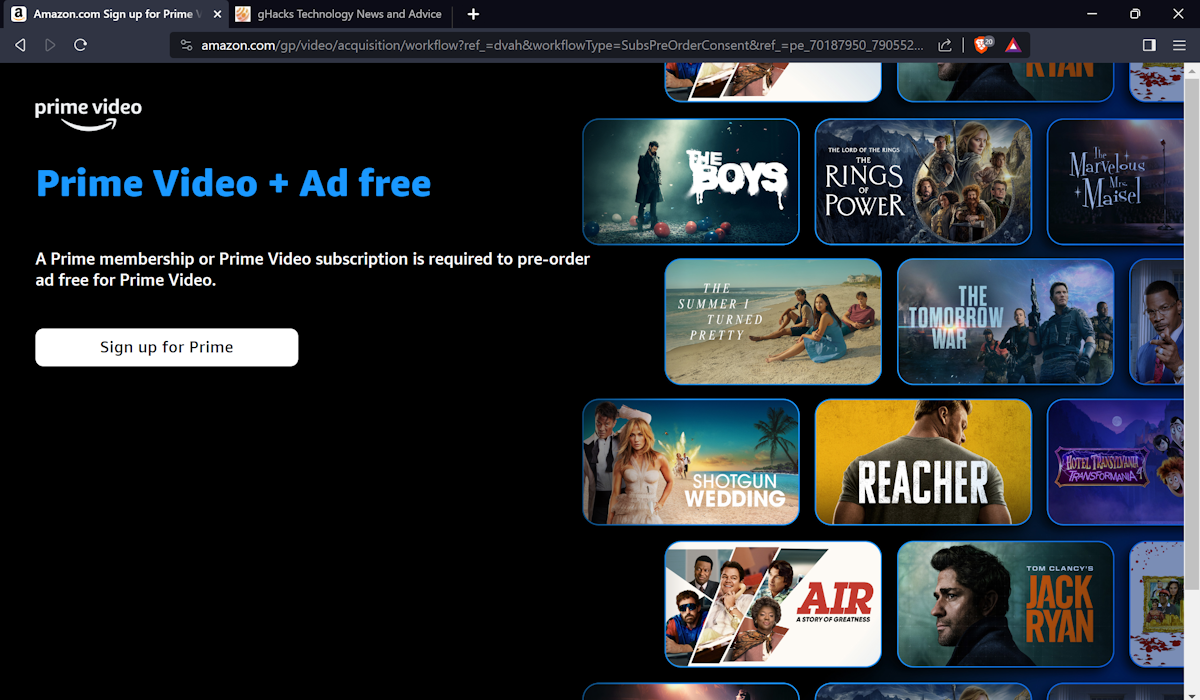 Prime Video Ad Free