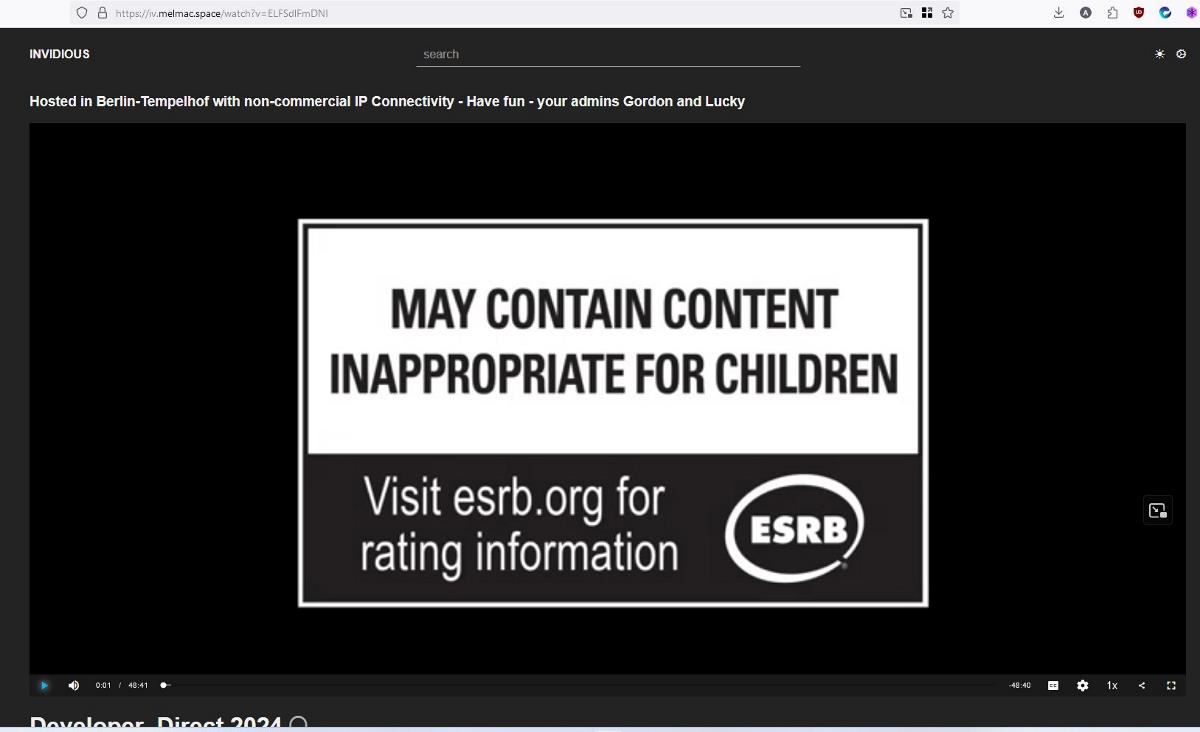 Invidious YouTube front-end privacy friendly
