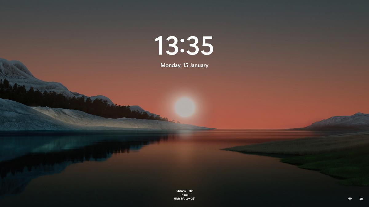 Weather Widget Windows 11 lockscreen