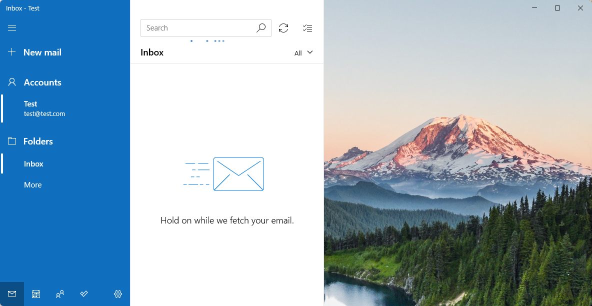 Mail and Calendar app