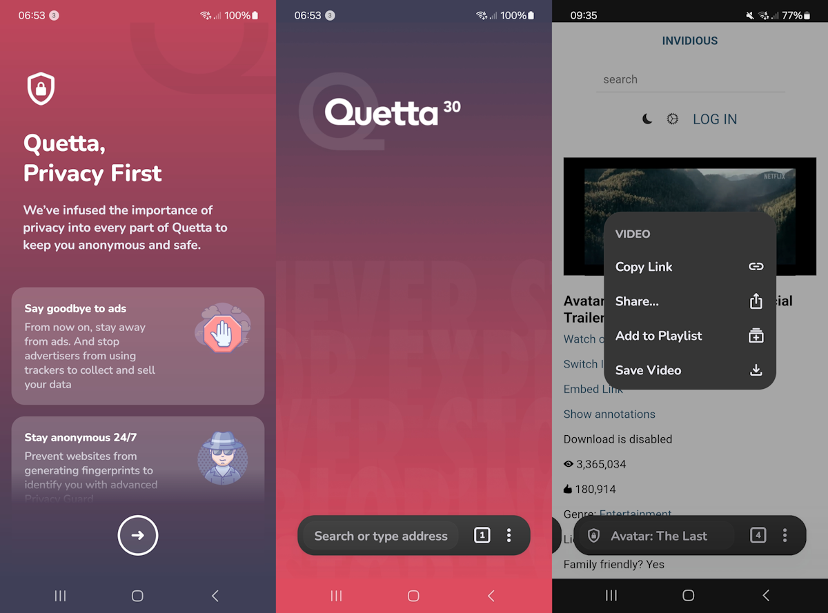 Quetta Browser Android