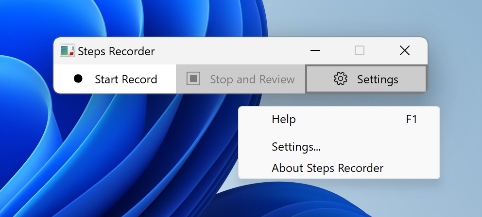 Windows 11 Steps Recorder