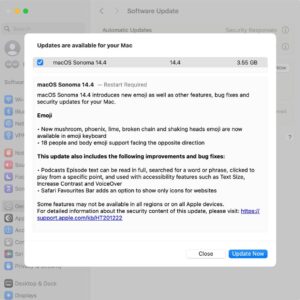 Apple releases macOS Sonoma 14.4 update with over 50 security fixes