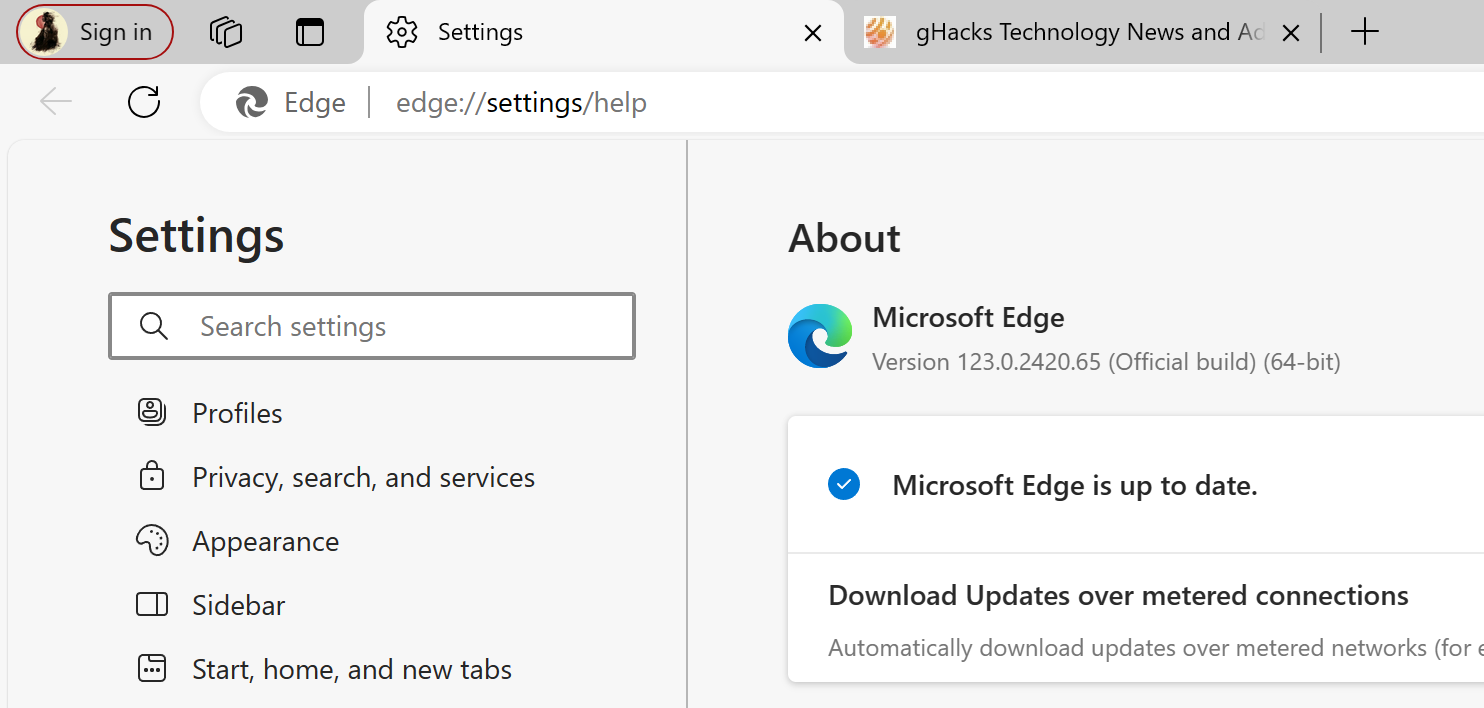 Microsoft Edge 123 critical security update