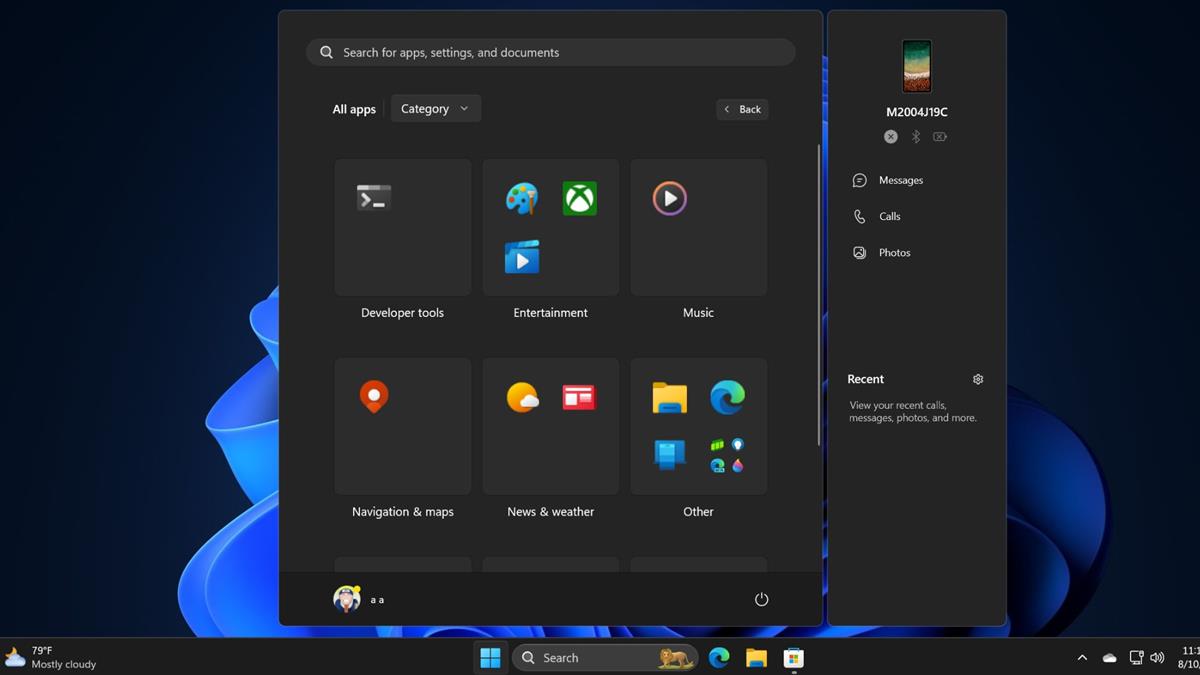 Windows 11's Start Menu will categorize your apps automatically