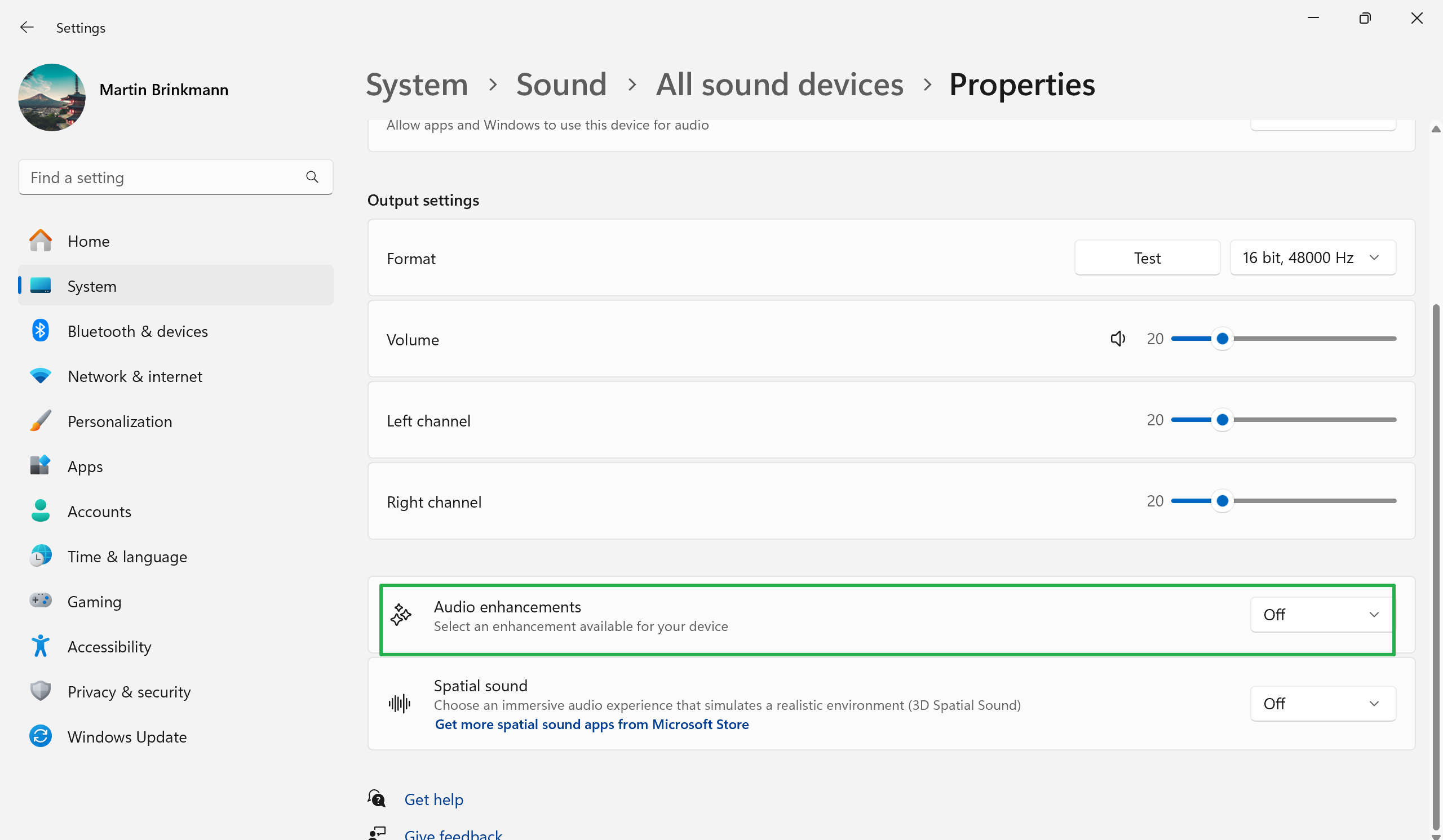 Low Audio Volume Fix Windows 11