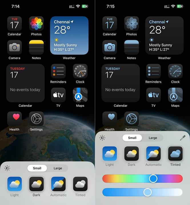 Customizable Home Screen in ios 18