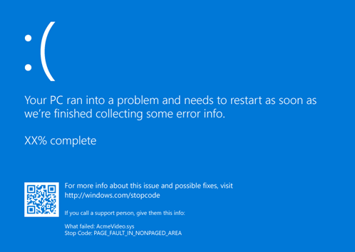 Blue Screen Error