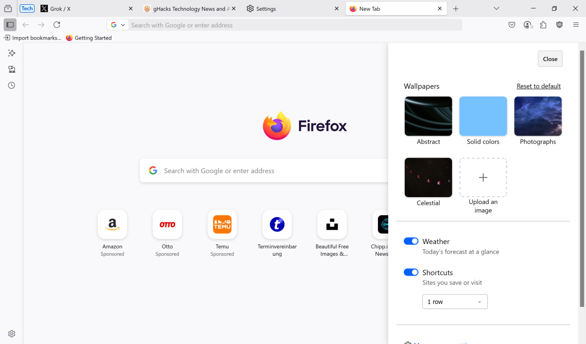 Firefox 139: Vistas previas del enlace, nueva página de pestañas y mejoras de traducción