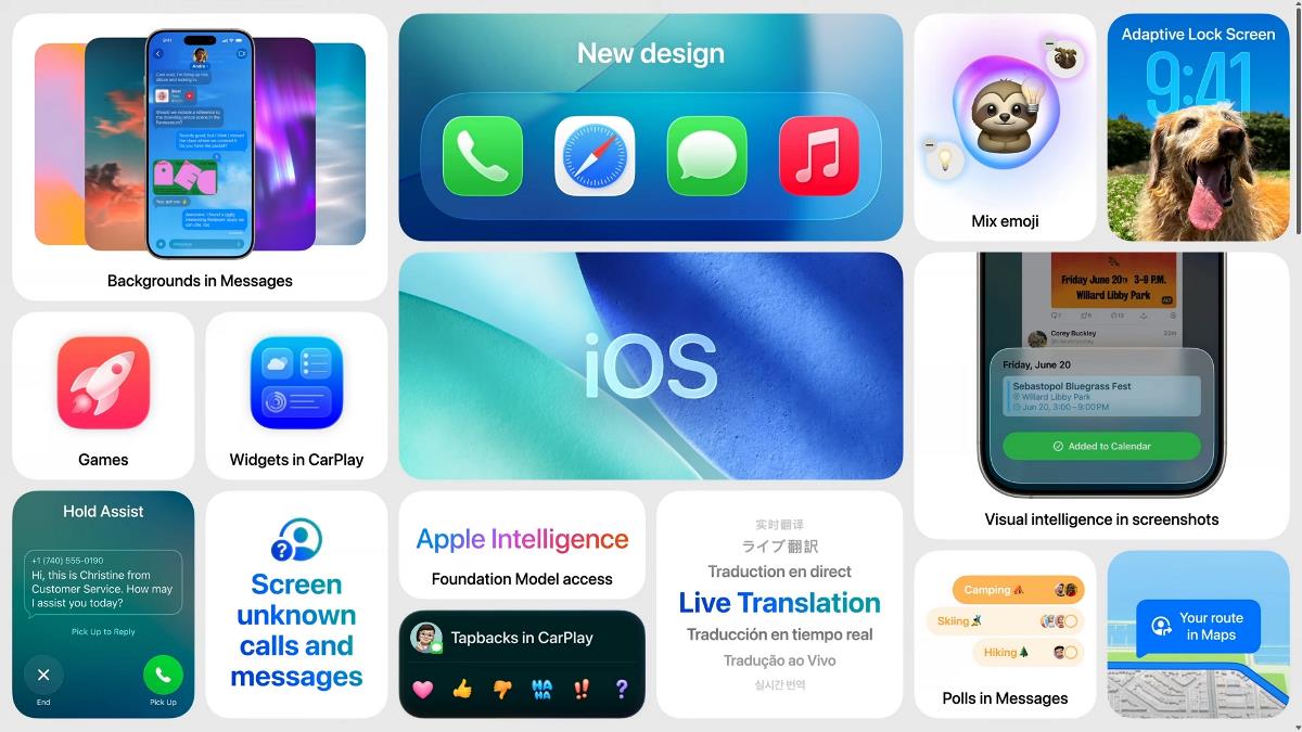Apple announces iOS 26 with Liquid Glass design