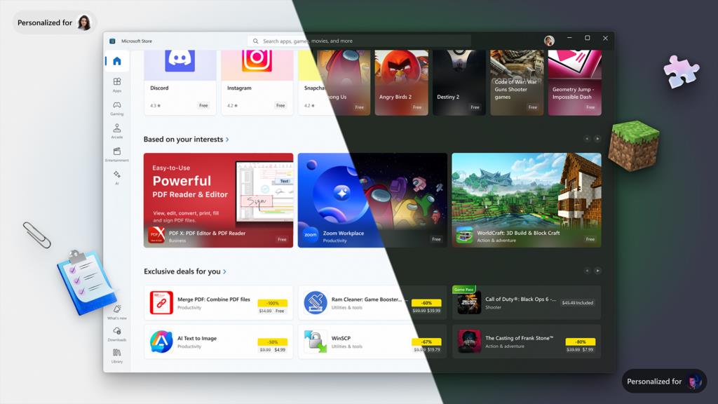 Microsoft Store gets a personalized home page, Copilot, and more