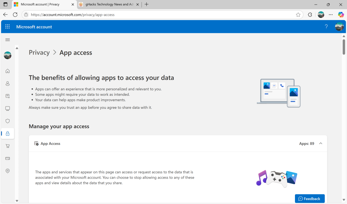 OneDrive private app access