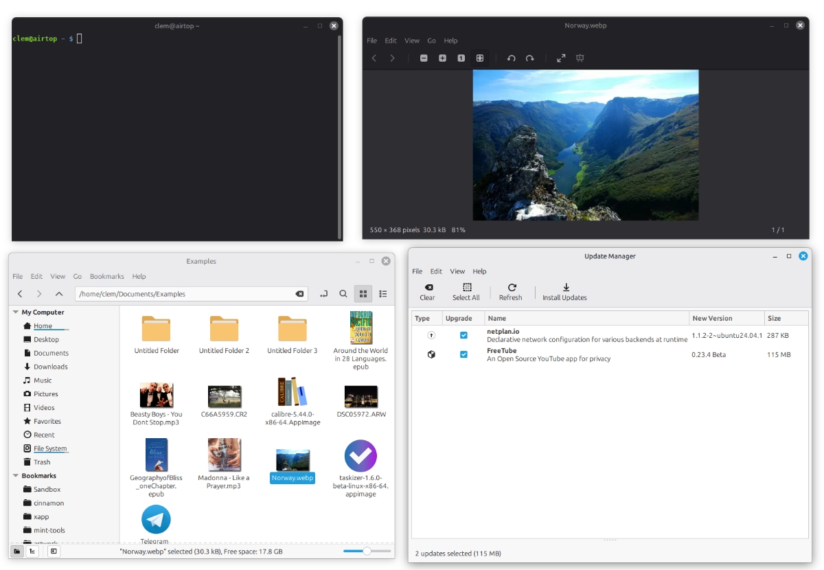 Linux Mint 22 new theme