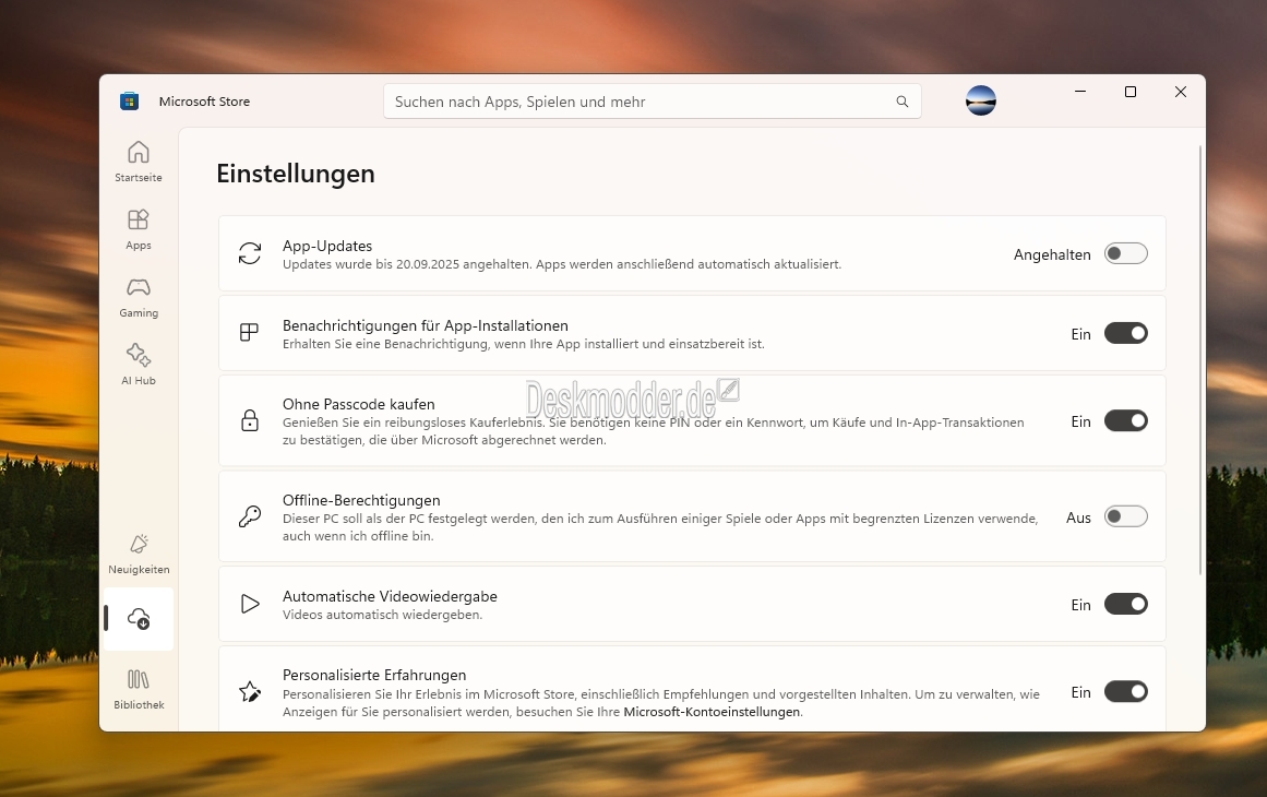 Microsoft Store won't let you disable app updates, adds option to pause updates for 5 weeks
