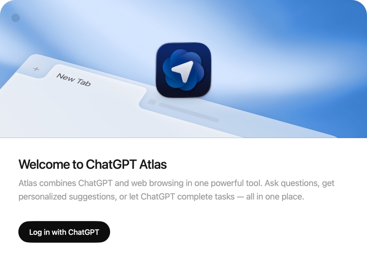 ChatGPT atlas browser login to use