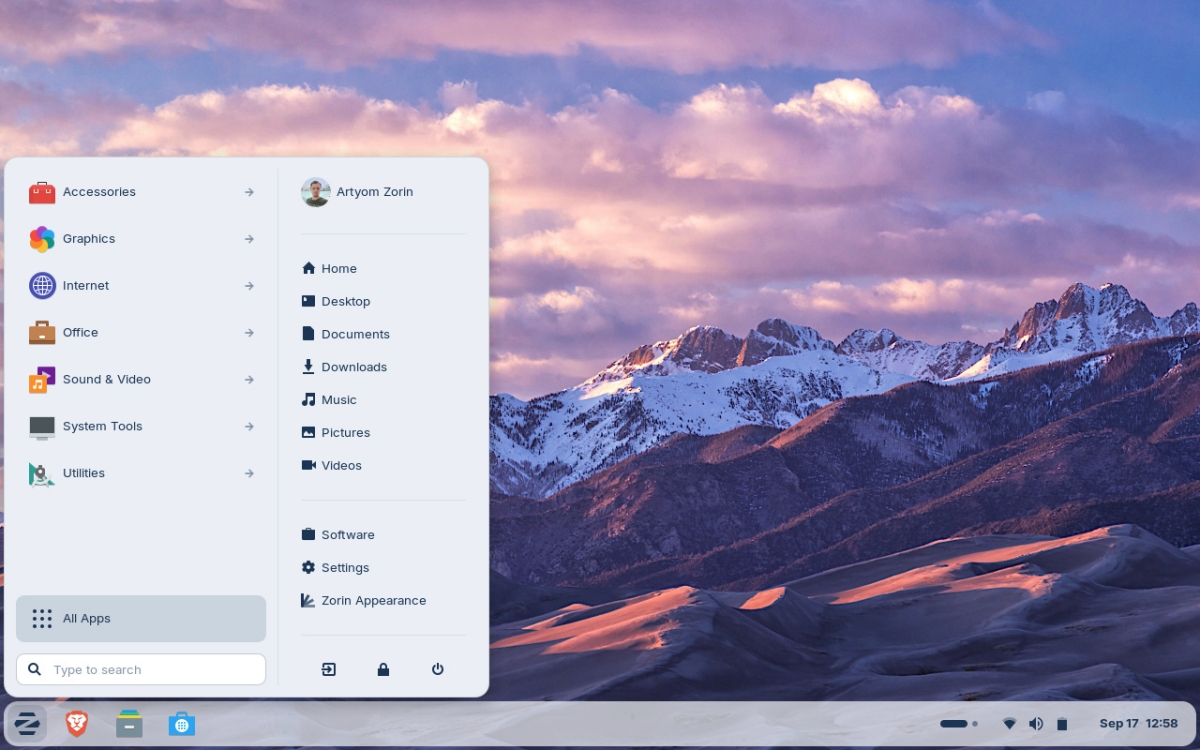 Zorin OS 18 new design