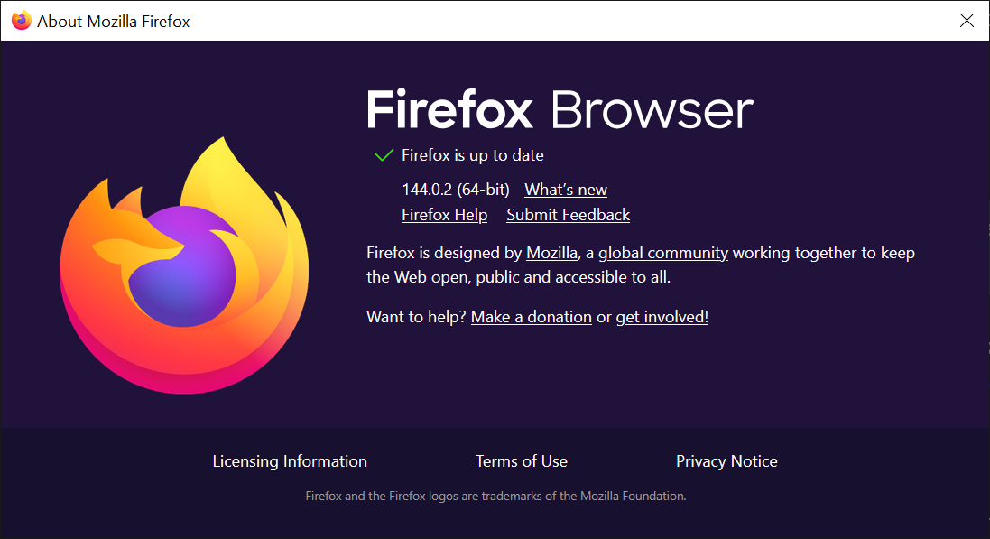 Firefox 144.0.2 is out: fixes a crash, bugs, and security issues