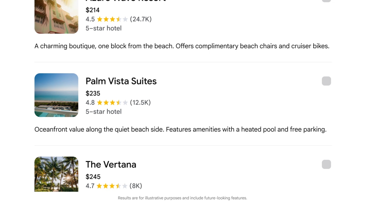 Example of Agentic booking