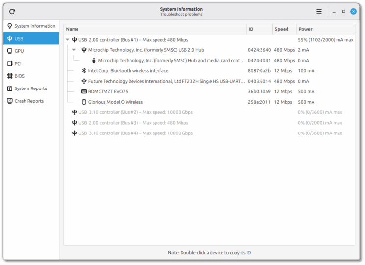 Linux Mint System Information tool