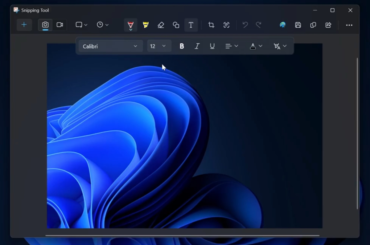 Windows 11's Snipping Tool is getting a tool to add text to screenshots