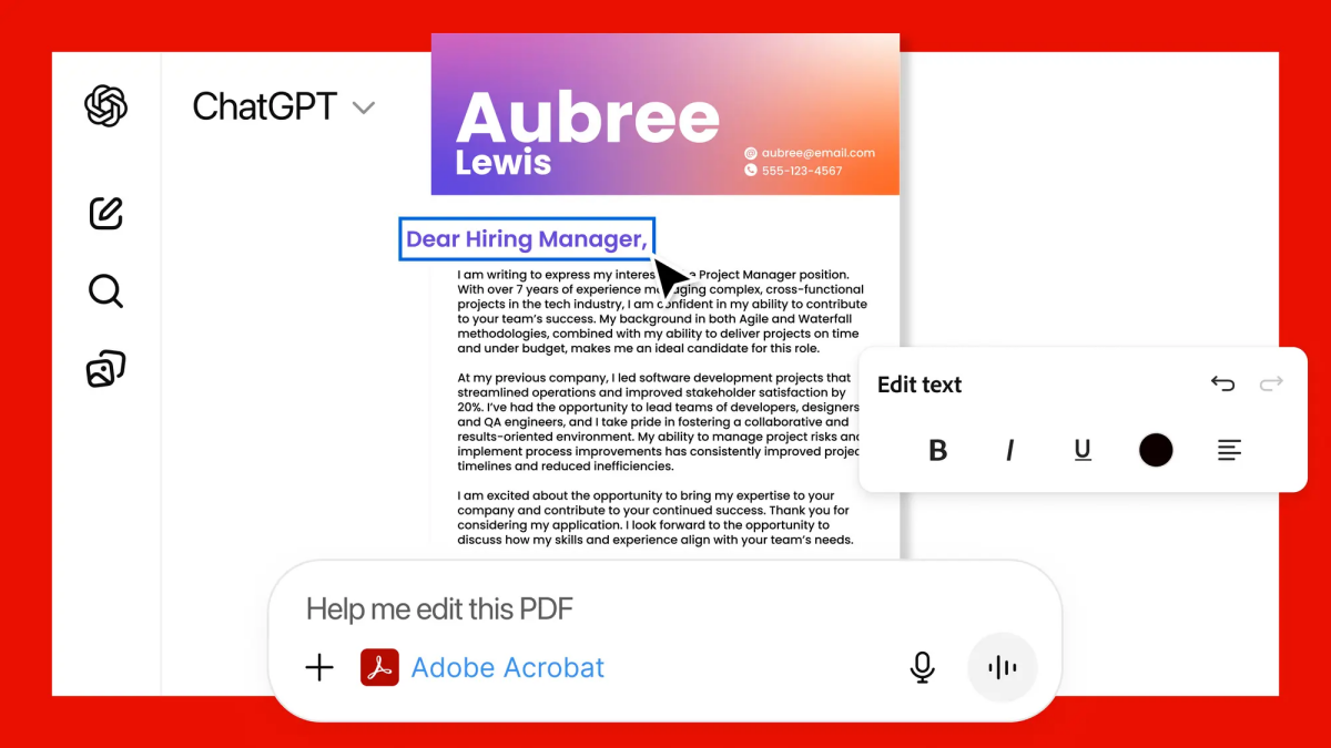Adobe Acrobat for ChatGPT