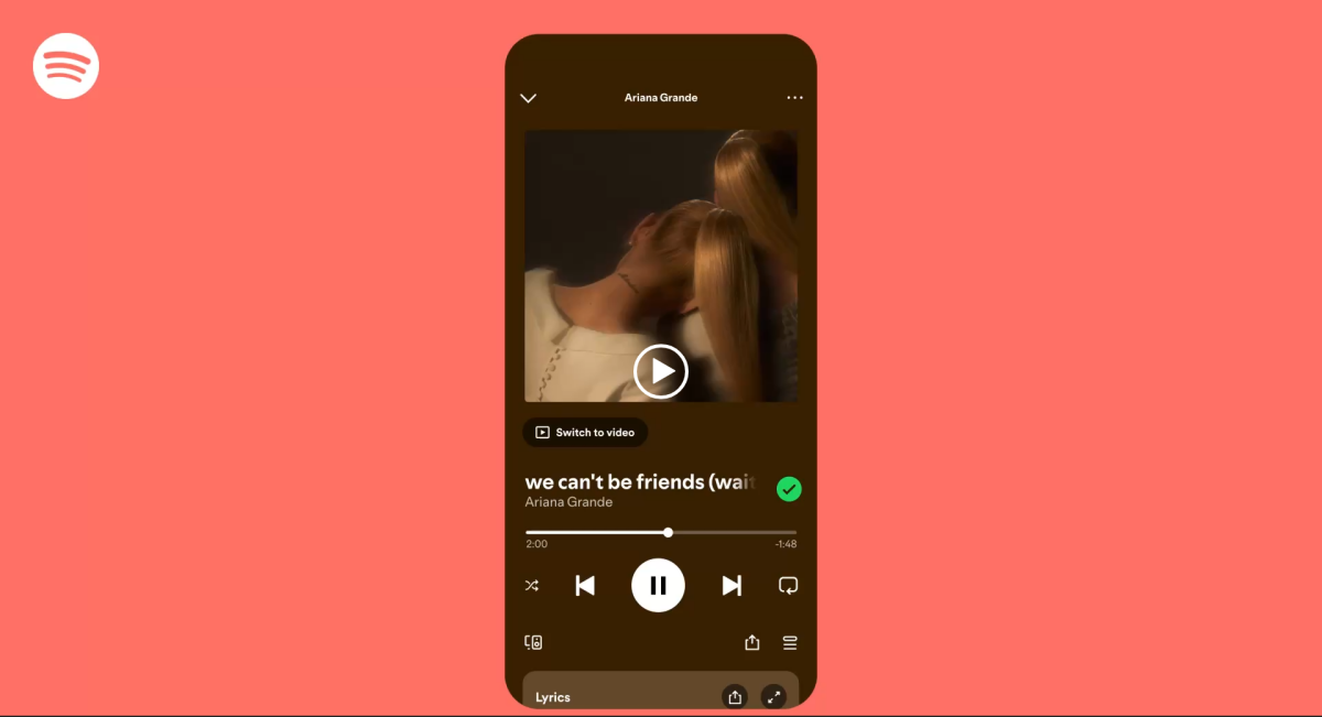Spotify switch to video