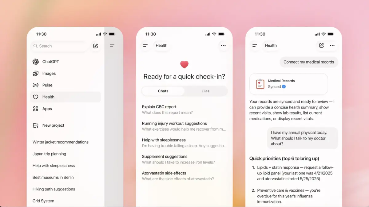 ChatGPT Health Launches With Apple Health Integration