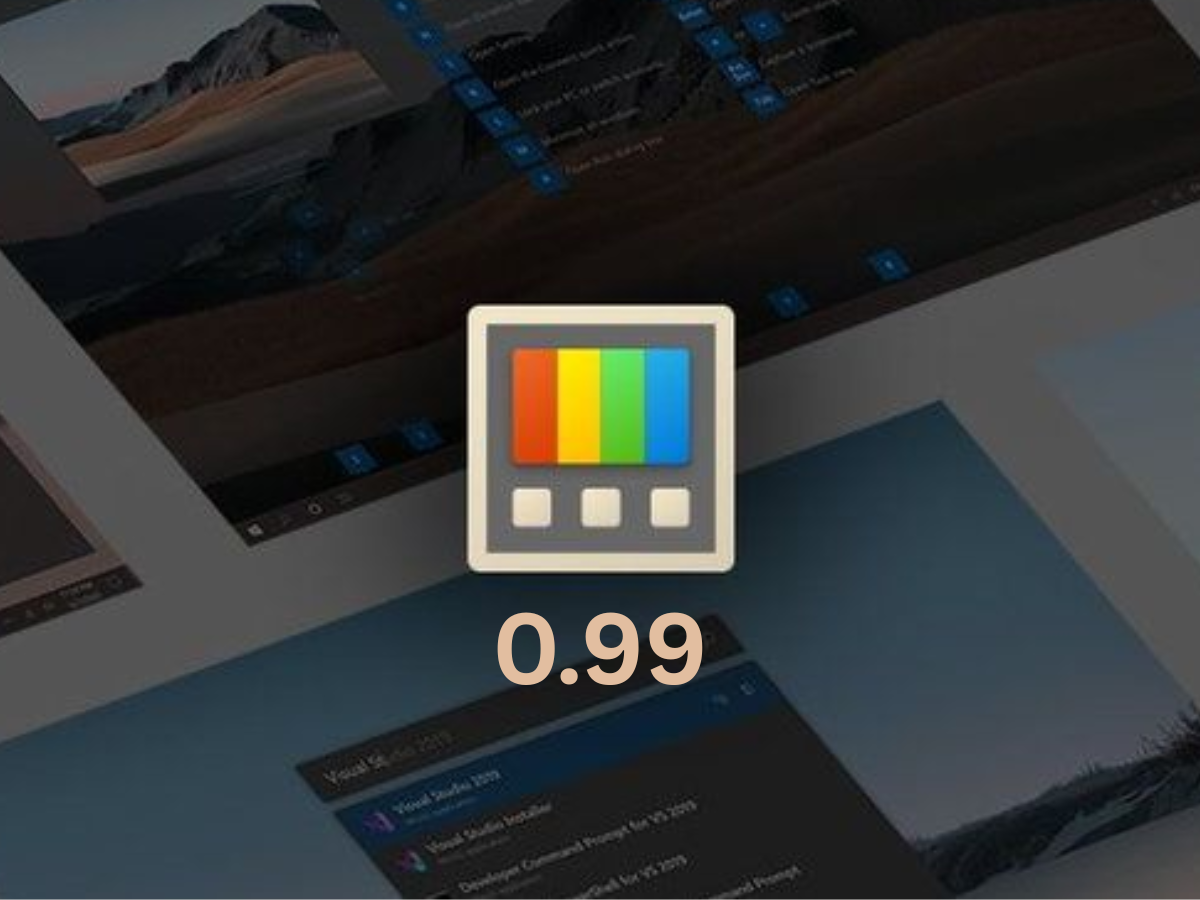 Microsoft PowerToys 0.99 Adds Grab and Move Window Dragging and Power Display Monitor Controls