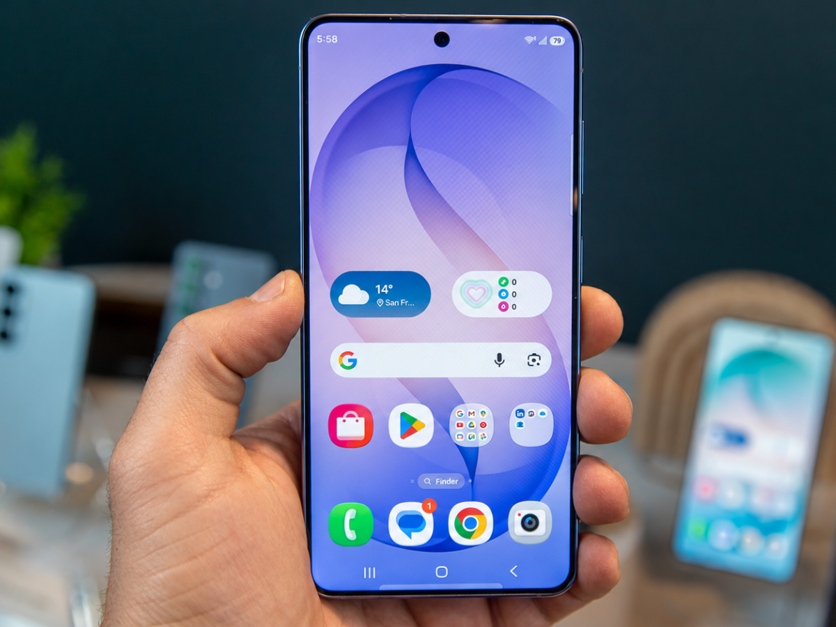 Samsung начала распространение стабильной версии One UI 9 для серии Galaxy S26 Логотип пользовательского интерфейса Samsung One UI 9 на смартфоне Galaxy S26